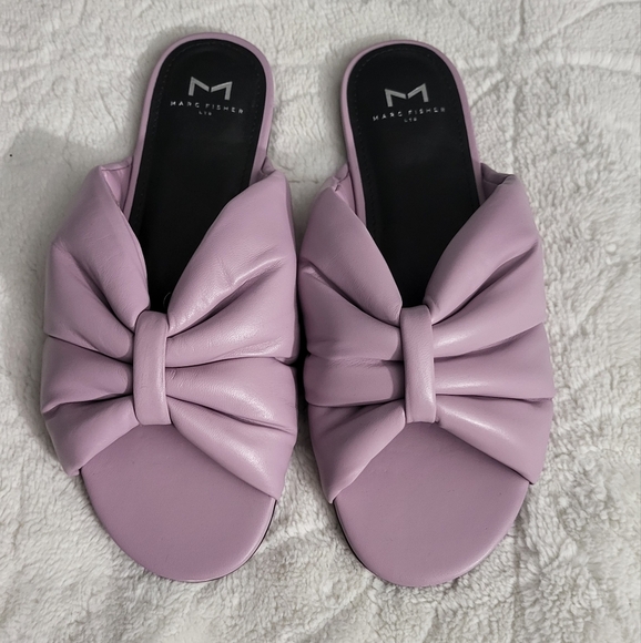 auve Bow Slide Sandals - Picture 1 of 6
